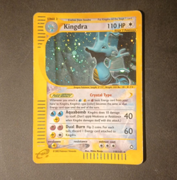 Pokemon AQUAPOLIS - #148/147 Kingdra Crystal - Holo - ENG - Played - Image 1