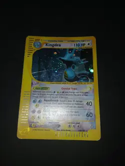 Pokemon AQUAPOLIS - #148/147 Kingdra Crystal - Holo - ENG - Played - Image 2