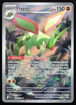 Flygon 101/094 NM Phantasmal Flames Illustration Rare Pokemon - Image 1