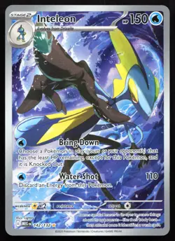Inteleon 142/132 NM Mega Evolution Illustration Rare Pokemon - Image 1