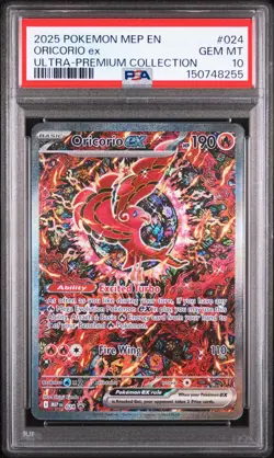 PSA 10 Oricorio EX MEP 024 Phantasmal Flames UPC Promo Pokemon - Image 1