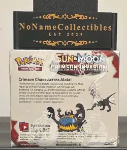 Pokemon TCG: Sun & Moon Crimson Invasion Booster Box Sealed w/ Acrylic Case - Image 2