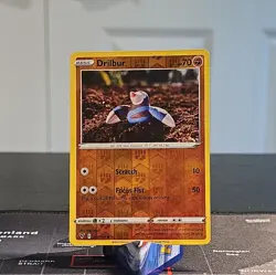 Drillbur 091/185 Reverse Holo - 2020 SWSH: Vivid Voltage | Pokemon TCG - Image 1