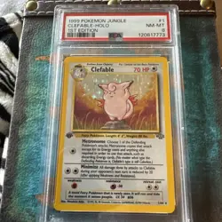 1999 Pokemon Jungle Clefable-Holo 1st Edition - Image 1