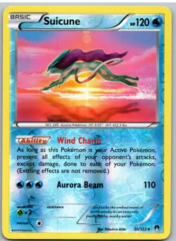 Suicune 30/122 Holo Rare BREAKpoint Pokemon Reverse Holo - Image 1