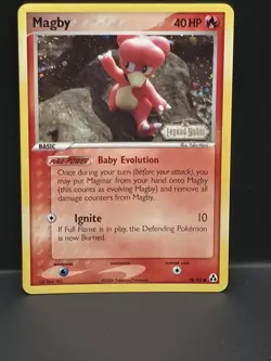 Magby Reverse Holo Stamped 58/92 ex Legend Maker Pokemon NM - Image 1