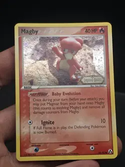 Magby Reverse Holo Stamped 58/92 ex Legend Maker Pokemon NM - Image 3