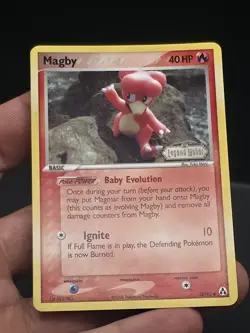 Magby Reverse Holo Stamped 58/92 ex Legend Maker Pokemon NM - Image 4