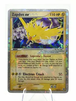 Zapdos ex 116/112 EX Holo Secret Rare FireRed & LeafGreen 2004 (OFFERS ACCEPTED) - Image 1
