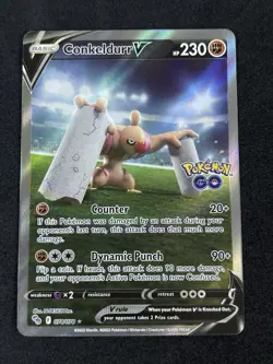 Conkeldurr V (Alternate Full Art) 074/078 Pokemon GO Holo - Image 1