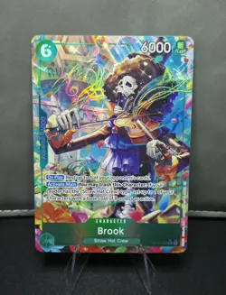 One Piece TCG OP15-032 Brook Adventure On Kamis Island SR Alt Art English - Image 1