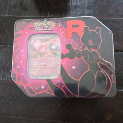 Pokemon TCG Team Rockets Mewtwo EX Tin - Factory Sealed - Image 1