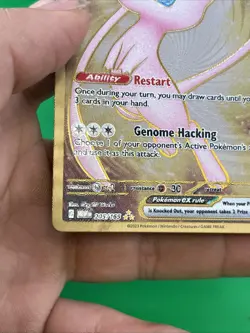 Pokemon TCG Mew EX Metal Gold NM 205/165 Scarlet & Violet 151 Promo Card - Image 5