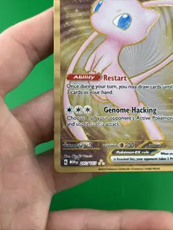 Pokemon TCG Mew EX Metal Gold NM 205/165 Scarlet & Violet 151 Promo Card - Image 5