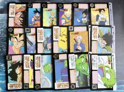 Dragon Ball Z Carddass Series part 10 Complete Set of 42 Cards Japan prism 1992 - Image 3