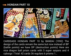 Dragon Ball Z Carddass Series part 10 Complete Set of 42 Cards Japan prism 1992 - Image 5