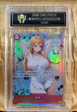NAMI Waifu Goddess Prismatic Refractor Manga Card CUSTOM MADE Black label - Image 1