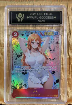 NAMI Waifu Goddess Prismatic Refractor Manga Card CUSTOM MADE Black label - Image 2