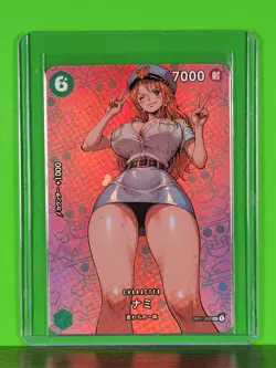 NAMI Waifu Goddess Prismatic Refractor Card CUSTOM MADE - Image 1
