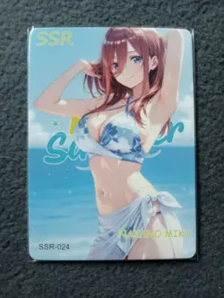 SSR24 Miku Nakano Femme fatale 2 Goddess Story WAIFU ANIME CARD - Image 1