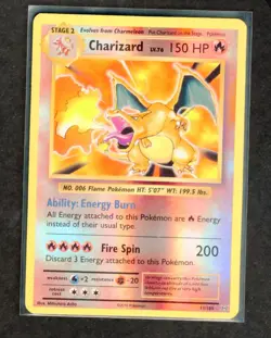 Charizard EVO 11/108 Holo Rare Fire XY-Evolutions LP *LINE ACROSS FRONT OF CARD* - Image 1