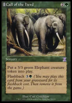 MTG CALL OF THE HERD EXC ASIAN - RICHIAMO DEL BANCO - TSP - MAGIC - Image 1