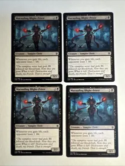 4x Mtg Zendikar Rising Marauding Blight-Priest NM/M Magic The Gathering - Image 1