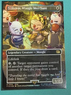 Mtg FIN Final Fantasy — Stiltzkin, Moogle Merchant — Track Foil—NM - Image 1