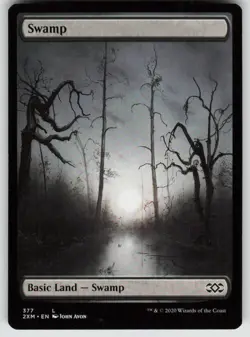 Swamp (377) 377 Land Double Masters Magic: The Gathering Near Mint - Image 1
