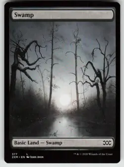 Swamp (377) 377 Land Double Masters Magic: The Gathering Near Mint - Image 1