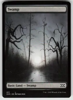 Swamp (377) 377 Land Double Masters Magic: The Gathering Near Mint - Image 1