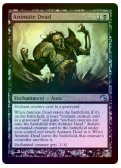 mtg magic animate dead FOIL ENGLISH graveborn animation des morts - Image 1