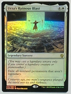 mtg magic urza's ruinous blast FOIL ENGLISH FRENCH salve desastreuse d'urza - Image 1