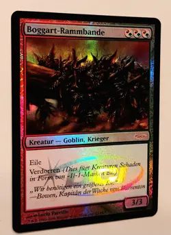 Mtg Magic: # FOIL # Boggart-Rammbande, Boggart Ram-Gang, DEUTSCH, Goblin - Image 1