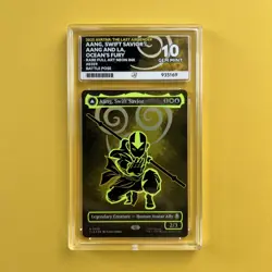 2025 MAGIC THE GATHERING AANG AND LA OCEAN'S FURY/AANG, SWIFT SAVIOR. ACE 10 GM - Image 1