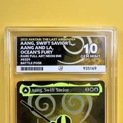 2025 MAGIC THE GATHERING AANG AND LA OCEAN'S FURY/AANG, SWIFT SAVIOR. ACE 10 GM - Image 2