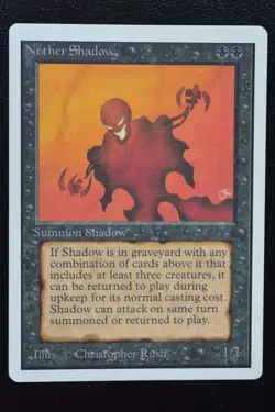 Magic The Gathering MTG NETHER SHADOW Unlimited Edition MP Moderately Played - Image 1