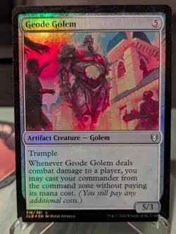 Geode Golem 316 Commander Legends: Battle for Baldur's Gate Magic: The G Foil NM - Image 1