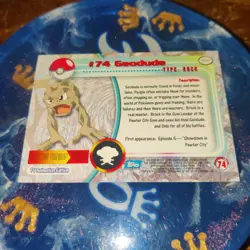 1999 Pokemon Topps #74 Geodude - Image 2