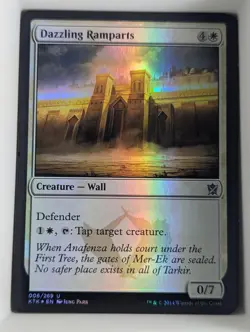 Dazzling Ramparts 6 Uncommon Khans of Tarkir Magic: The Gathering Foil Near Mint - Image 1