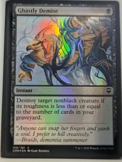 Ghastly Demise 129 Common Commander Legends Magic: The Gathering Foil Near Mint - Image 1