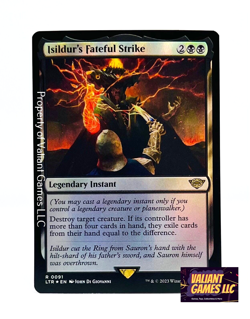 MTG Isildur's Fateful Strike 0091 Foil Lord of the Rings Set - Image 1