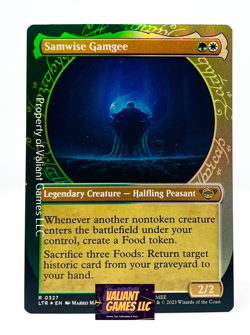 MTG Samwise Gamgee #0327 Showcase Foil Lord of the Rings Set - Image 1
