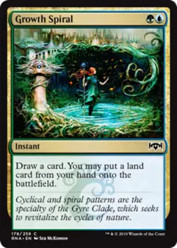 4x Growth Spiral NM-Mint, English Ravnica Allegiance MTG Magic - Image 1