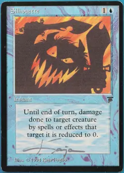 Silhouette Legends PLD Blue Uncommon SIGNED MAGIC MTG CARD (ID# 521300) ABUGames - Image 1
