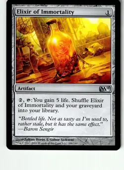 Elixir of Immortality 206 Uncommon Magic 2011 (M11) Magic: The Gathering LP - Image 1