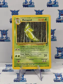 Metapod 81/130 Base Set 2 Pokemon MP - Image 1