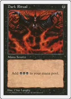 MTG [5ED-13 LP] Dark Ritual - Image 1