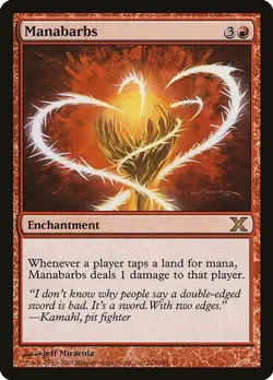 MTG [10E-218 NM] Manabarbs - Image 1