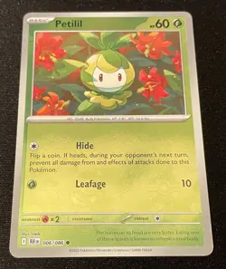 Pokemon TCG Black Bolt - Petilil 006/086 PokeBall Reverse Holo NM Near Mint - Image 1